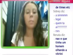 During a livecam conversation, my sultry wife shows me her ass and bumpers.